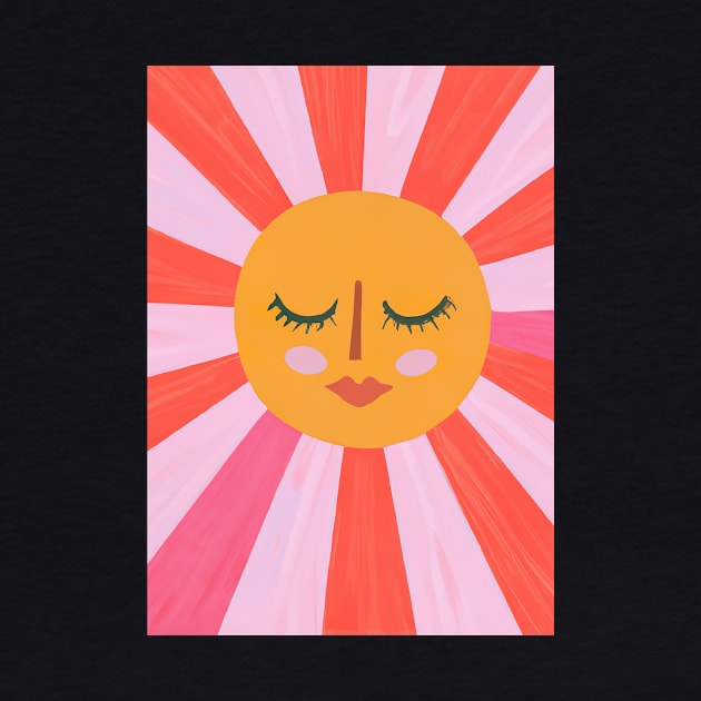 Minimalist Sun Face by maxcode